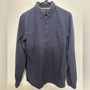 Cactus Man Button Down Blue Men’s Shirt